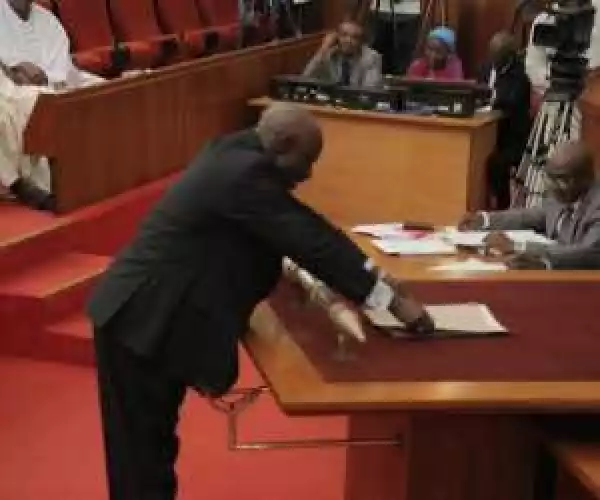 Drama In The Senate As Sen. Abaraibe Queries The Dressing Of His Colleague, Waliki